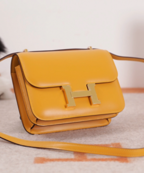 에르메스 콘스탄스18 앰버 옐로우 금장